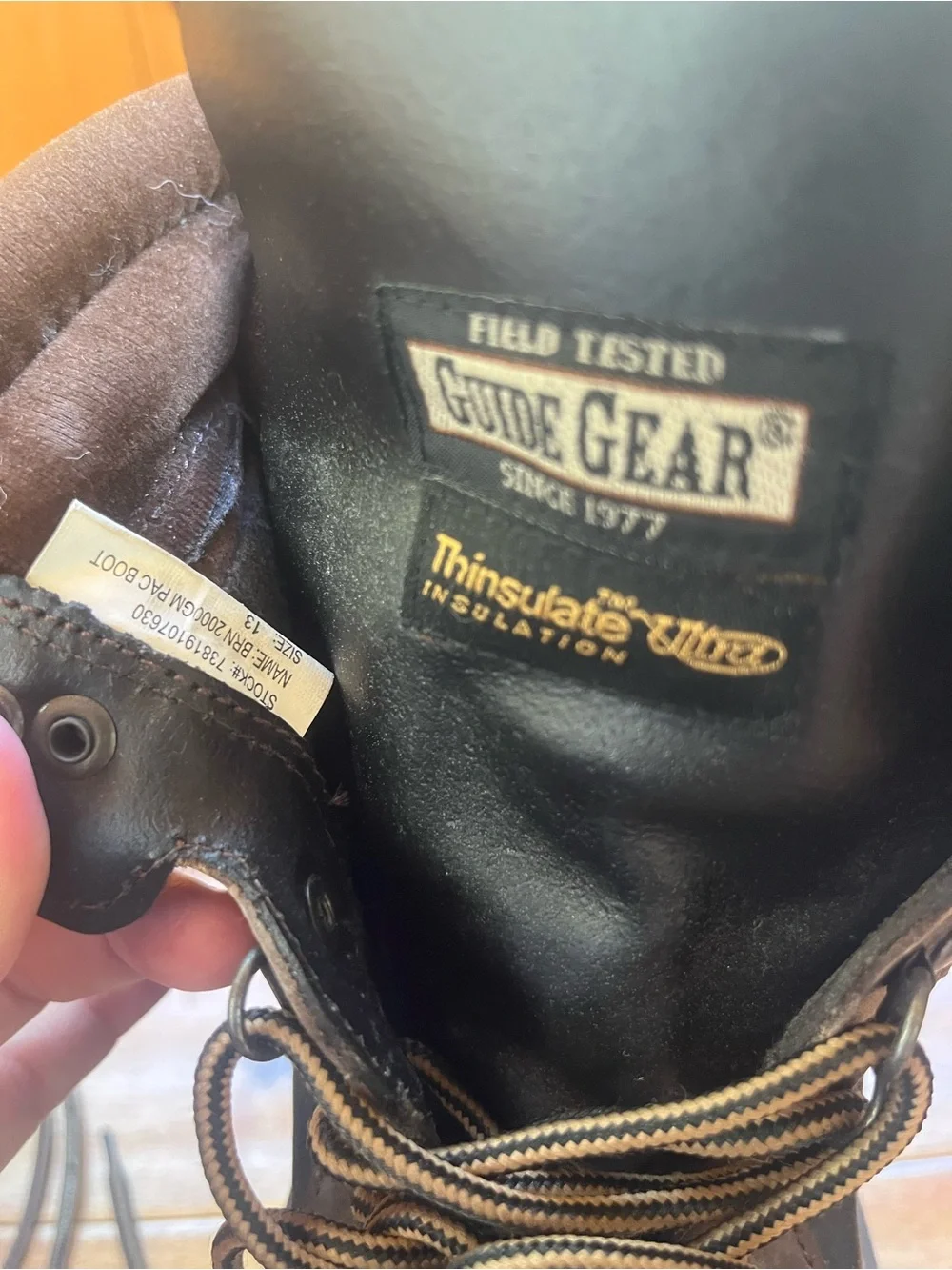 Guide Gear boots with Thinsulate Ultra insulation